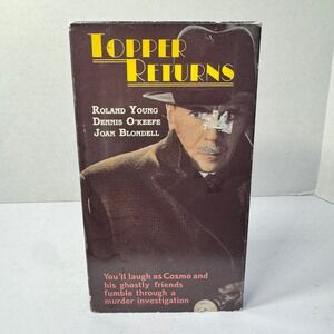 Topper Returns VHS 1989 GoodTimes Home Video Roland Young Joan Blondell Vintage
